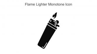 Flame Lighter Monotone Icon In Powerpoint Pptx Png And Editable Eps Format
