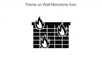 Flame On Wall Monotone Icon In Powerpoint Pptx Png And Editable Eps Format