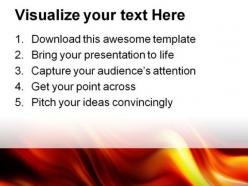 Flame waves abstract powerpoint templates and powerpoint backgrounds 0311