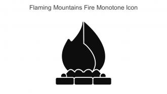 Flaming Mountains Fire Monotone Icon In Powerpoint Pptx Png And Editable Eps Format