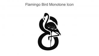 Flamingo Bird Monotone Icon In Powerpoint Pptx Png And Editable Eps Format