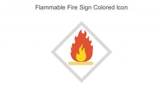 Flammable Fire Sign Colored Icon In Powerpoint Pptx Png And Editable Eps Format