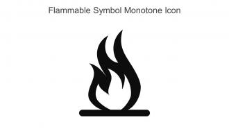 Flammable Symbol Monotone Icon In Powerpoint Pptx Png And Editable Eps Format