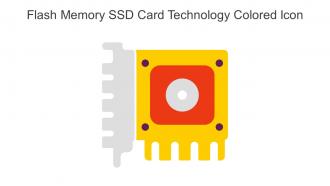 Flash Memory SSD Card Technology Colored Icon In Powerpoint Pptx Png And Editable Eps Format