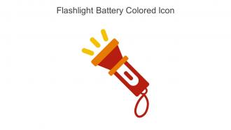 Flashlight Battery Colored Icon In Powerpoint Pptx Png And Editable Eps Format