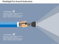 Flashlight For Search Indication Flat Powerpoint Design