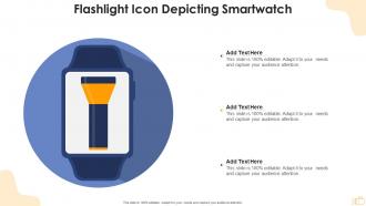 Flashlight icon depicting smartwatch