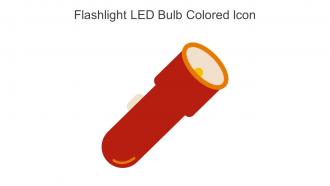 Flashlight LED Bulb Colored Icon In Powerpoint Pptx Png And Editable Eps Format
