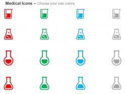 Flask volume flask cylinder ppt icons graphics