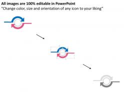 Flat diagram for business partnership flat powerpoint design