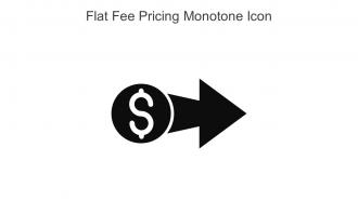 Flat Fee Pricing Monotone Icon In Powerpoint Pptx Png And Editable Eps Format