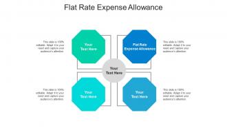 Flat rate expense allowance ppt powerpoint presentation pictures ideas cpb
