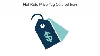 Flat Rate Price Tag Colored Icon In Powerpoint Pptx Png And Editable Eps Format