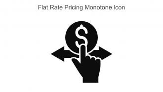 Flat Rate Pricing Monotone Icon In Powerpoint Pptx Png And Editable Eps Format