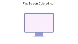 Flat Screen Colored Icon In Powerpoint Pptx Png And Editable Eps Format