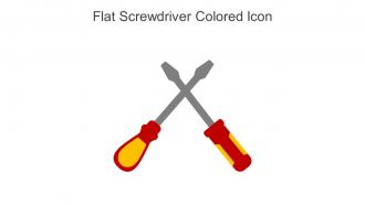 Flat Screwdriver Colored Icon In Powerpoint Pptx Png And Editable Eps Format