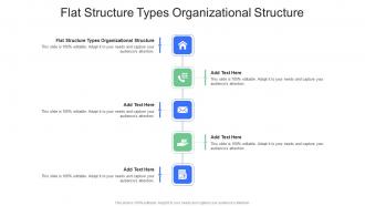 Flat Structure Types Organizational Structure In Powerpoint And Google Slides Cpb
