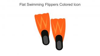 Flat Swimming Flippers Colored Icon In Powerpoint Pptx Png And Editable Eps Format
