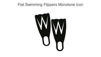 Flat Swimming Flippers Monotone Icon In Powerpoint Pptx Png And Editable Eps Format