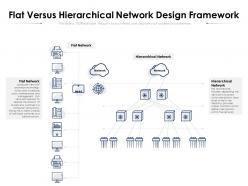 Flat versus hierarchical network design framework
