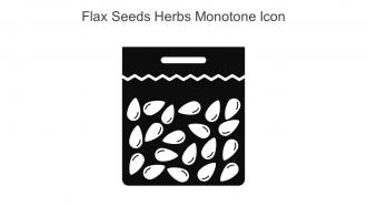 Flax Seeds Herbs Monotone Icon In Powerpoint Pptx Png And Editable Eps Format