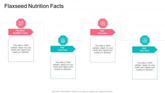 Flaxseed Nutrition Facts In Powerpoint And Google Slides Cpb