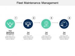 Fleet maintenance management ppt powerpoint presentation summary vector cpb