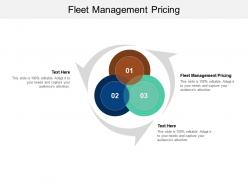 Fleet management pricing ppt powerpoint presentation model influencers cpb