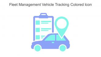 Fleet Management Vehicle Tracking Colored Icon In Powerpoint Pptx Png And Editable Eps Format