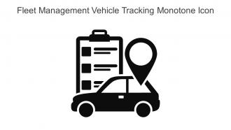 Fleet Management Vehicle Tracking Monotone Icon In Powerpoint Pptx Png And Editable Eps Format