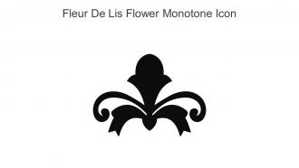 Fleur De Lis Flower Monotone Icon In Powerpoint Pptx Png And Editable Eps Format