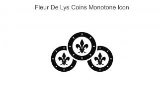 Fleur De Lys Coins Monotone Icon In Powerpoint Pptx Png And Editable Eps Format