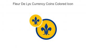 Fleur De Lys Currency Coins Colored Icon In Powerpoint Pptx Png And Editable Eps Format