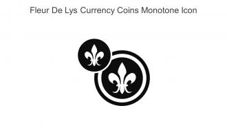Fleur De Lys Currency Coins Monotone Icon In Powerpoint Pptx Png And Editable Eps Format