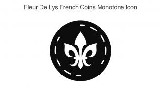 Fleur De Lys French Coins Monotone Icon In Powerpoint Pptx Png And Editable Eps Format