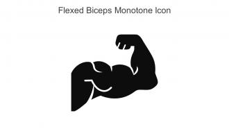 Flexed Biceps Monotone Icon In Powerpoint Pptx Png And Editable Eps Format