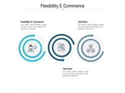 Flexibility e commerce ppt powerpoint presentation file ideas cpb
