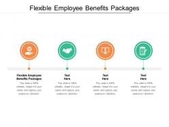 Flexible employee benefits packages ppt infographics examples cpb