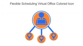 Flexible Scheduling Virtual Office Colored Icon In Powerpoint Pptx Png And Editable Eps Format
