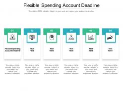 Flexible spending account deadline ppt powerpoint presentation styles ideas cpb