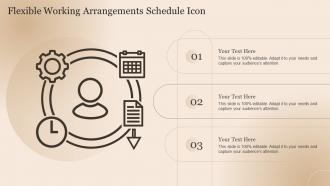 Flexible Working Arrangements Schedule Icon