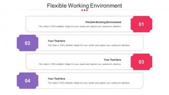 Flexible Working Environment Ppt Powerpoint Presentation Styles Sample Cpb