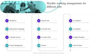 Flexible Working Goals Flexible Working Arrangements For Different Jobs Ppt Professional Graphics