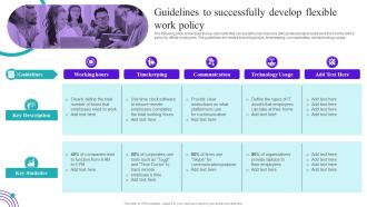 Flexible Working Goals Guidelines To Successfully Develop Flexible Work Policy