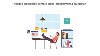 Flexible Workplace Remote Work Telecommuting Illustration