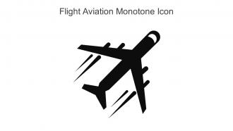 Flight Aviation Monotone Icon In Powerpoint Pptx Png And Editable Eps Format
