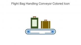 Flight Bag Handling Conveyor Colored Icon In Powerpoint Pptx Png And Editable Eps Format