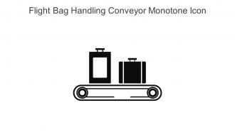 Flight Bag Handling Conveyor Monotone Icon In Powerpoint Pptx Png And Editable Eps Format