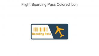 Flight Boarding Pass Colored Icon In Powerpoint Pptx Png And Editable Eps Format