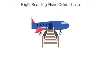 Flight Boarding Plane Colored Icon In Powerpoint Pptx Png And Editable Eps Format